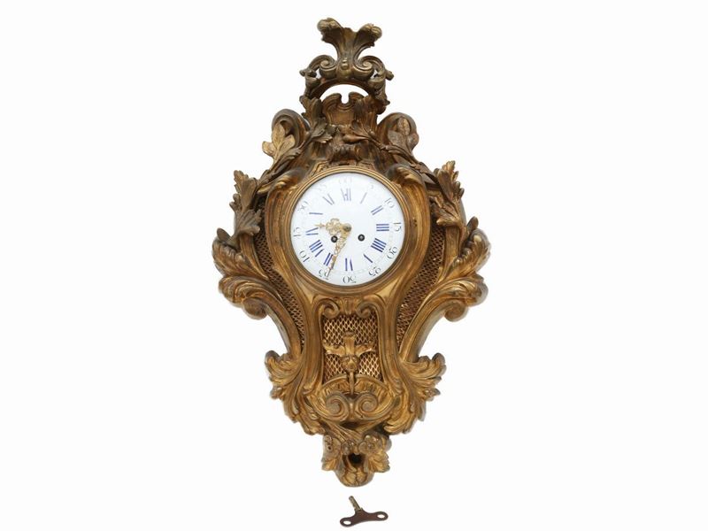 Orologio Cartel in Bronzo Dorato