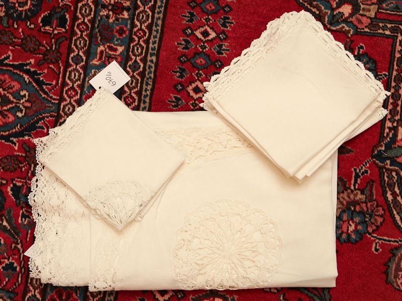 Tovaglia in Lino Bianco
