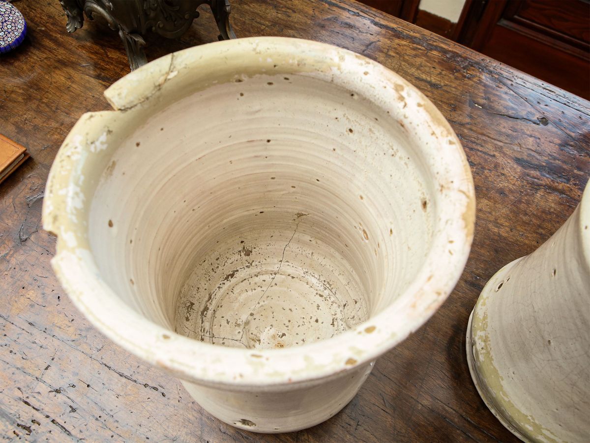 Coppia di Grandi Albarelli in Maiolica