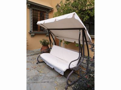 Dondolo da Giardino in Metallo Tubolare
