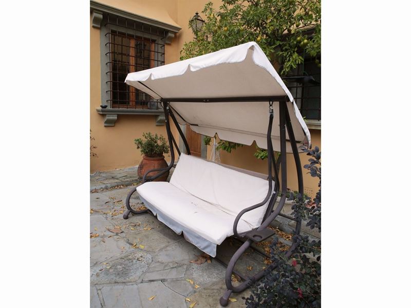 Dondolo da Giardino in Metallo Tubolare