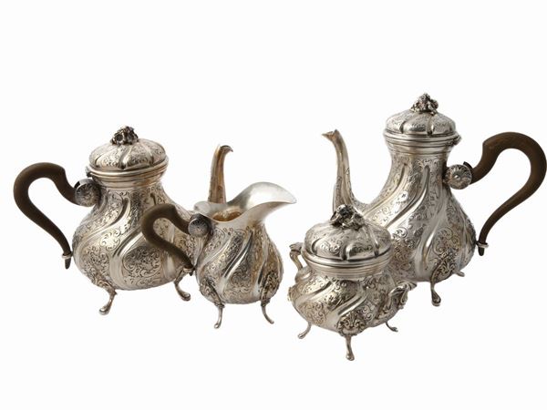 Silver tea and coffee service