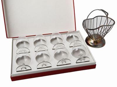 Serie di Otto Bicchieri da Cognac in Cristallo Baccarat