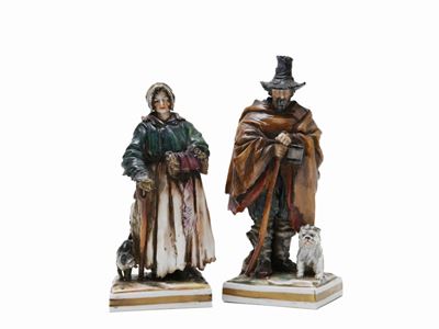 Coppia di Figure in Porcellana