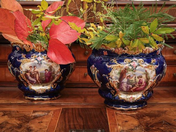 Pair of earthenware pot holders