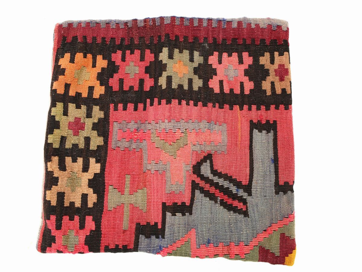 Quattro Copricuscini in Tessuto Kilim