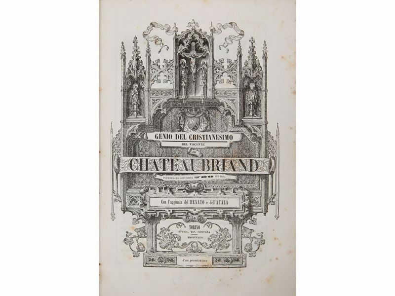 François-rené De Chateaubriand - Genio del Cristianesimo del Visconte di Chateaubriand. con L'agg...