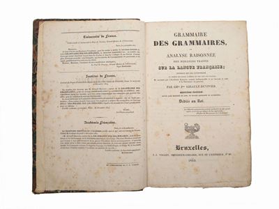 Grammaire Des Grammaires, Ou Analyse Raisonnée Des Meilleurs Traités Sur la Langue Française...