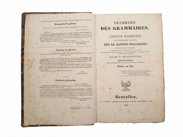 Charles-Pierre Girault Duvivier - Grammaire des grammaires, ou Analyse raisonnée des meilleurs traités sur la langue française...