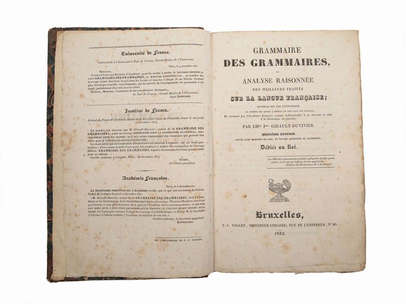 Charles-pierre Girault Duvivier - Grammaire Des Grammaires, Ou Analyse Raisonnée Des Meilleurs Tr...