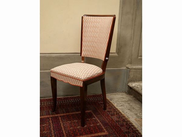 Serie di sei sedie in mogano  (prima metà del XX secolo)  - Asta L'arte di arredare - Maison Bibelot - Casa d'Aste Firenze - Milano