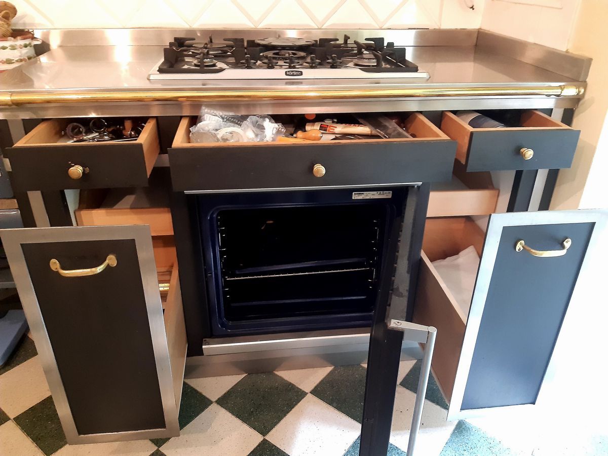 Elemento per Cucina in Acciaio, Barthel