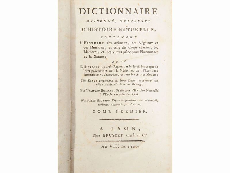 Dictionnaire Raisonne Universel D'histoire Naturelle