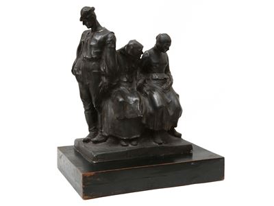 Gruppo in Gesso Patinato, 1920