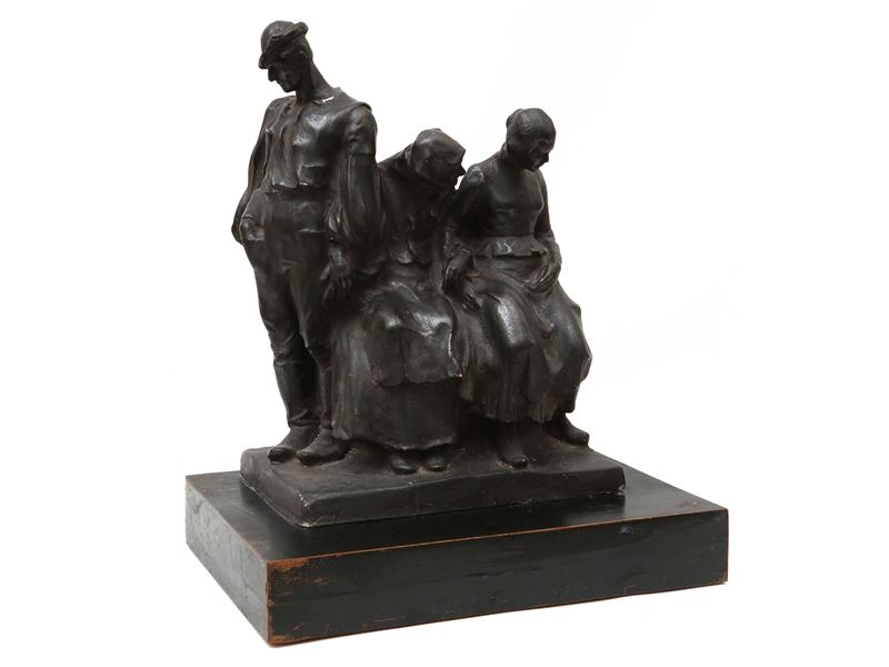 Gruppo in Gesso Patinato, 1920