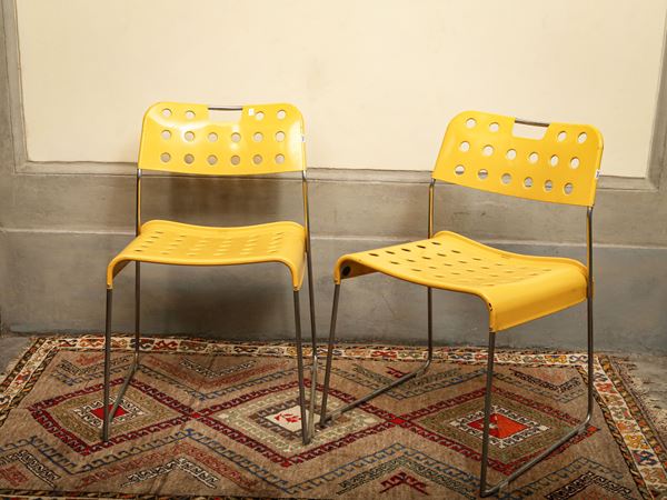 Coppia di sedie Omkstak di Rodney per Bieffeplast  (Anni Settanta)  - Asta La Casa Moderna - Maison Bibelot - Casa d'Aste Firenze - Milano