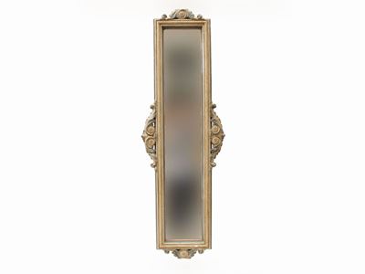 Specchiera con Cornice in Legno Intagliato e Laccato