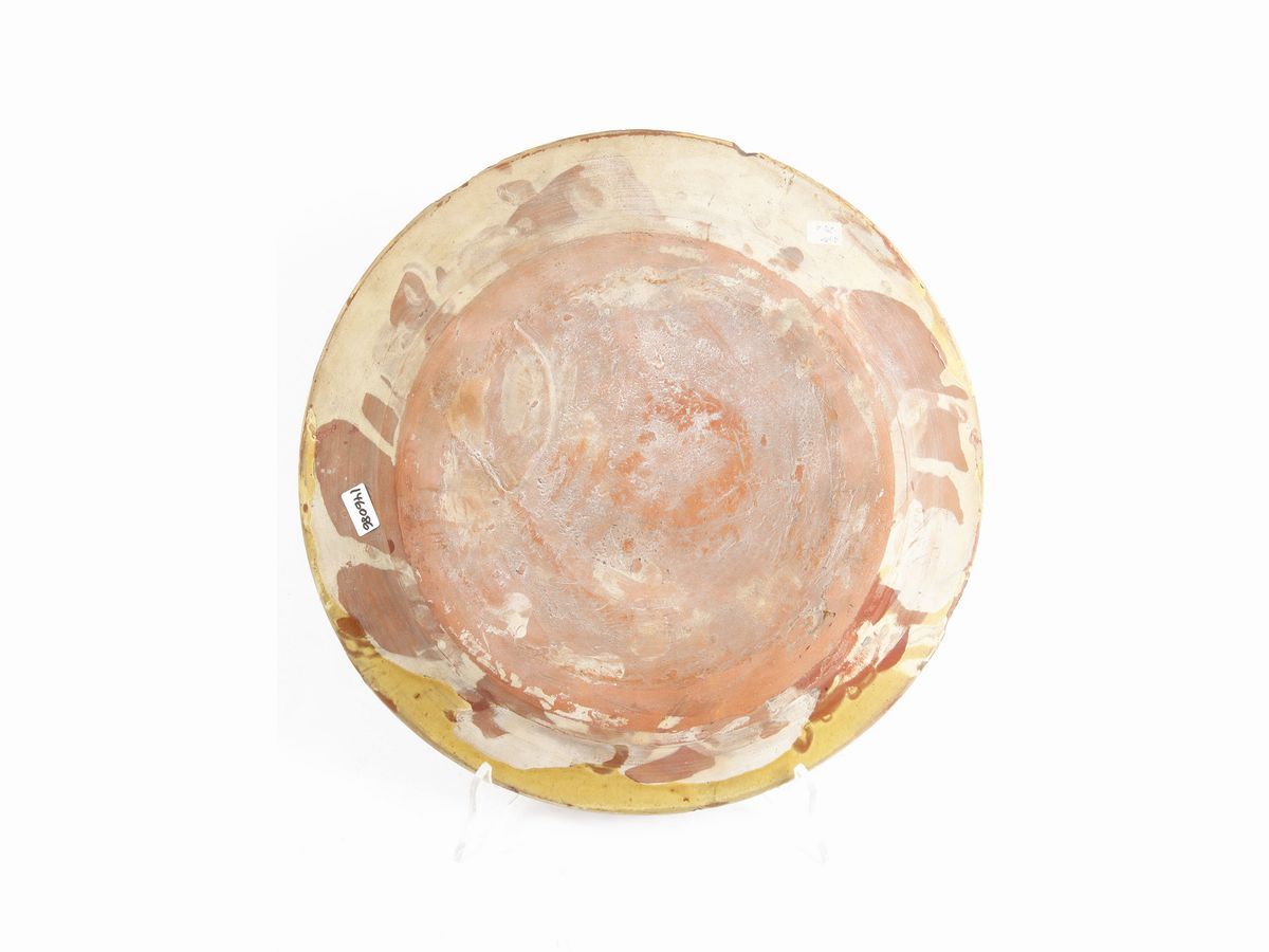 Piatto in Terracotta Ingobbiata e Invetriata