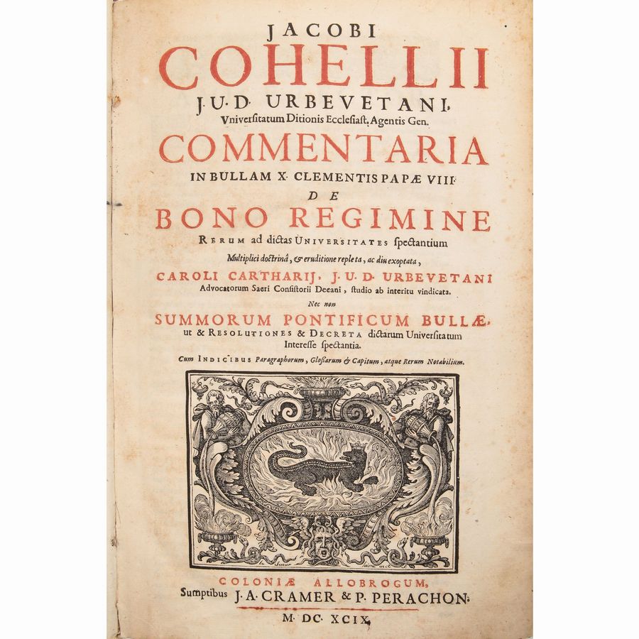 Giacomo Coelli - Commentaria in Bullam X Clementis Papae VIII De Bono Regimine