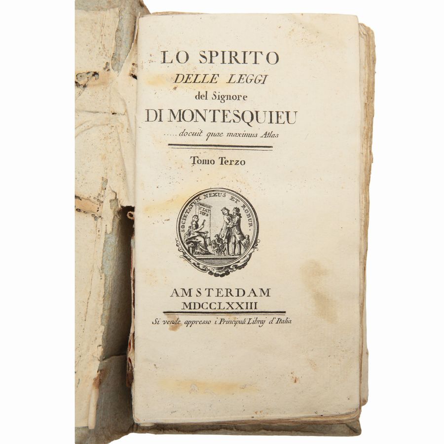 Lo Spirito delle Leggi del Signore di Montesquieu