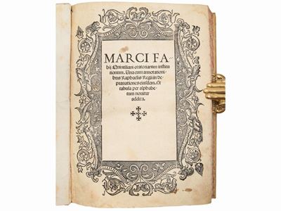 Marci Fabij Quintiliani Oratoriarum Institutionum...
