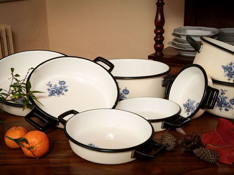 Assortimento di Pentole in Smalto, Leonia Bassano