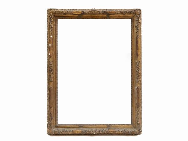 Carved and gilded wooden frame