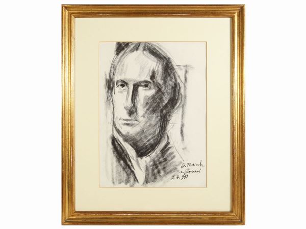 Giovanni March : Portrait of Gonni 1971  - Auction Modern and Contemporary Art - Maison Bibelot - Casa d'Aste Firenze - Milano