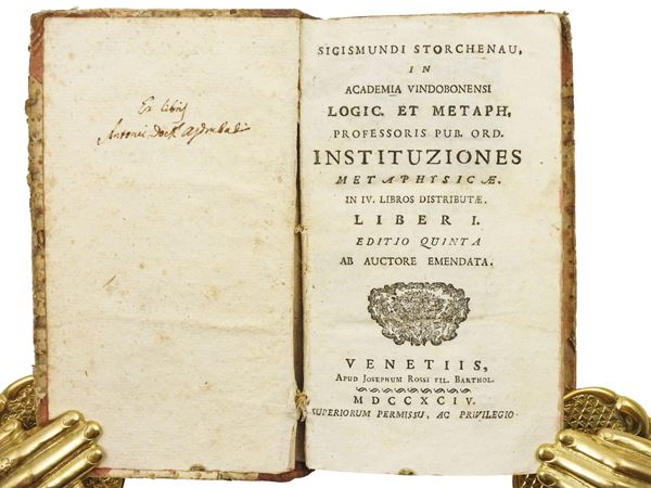 Sigismund von Storchenau - Institutiones metaphysicae - Institutiones logicae