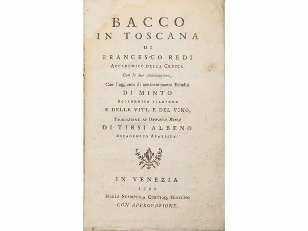 Francesco Redi - Bacco in Toscana