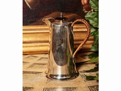 Caffettiera Cilindrica in Argento