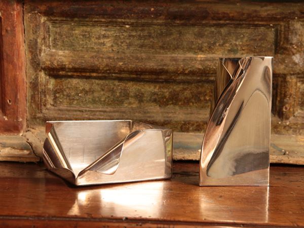 Set da scrivania in argento Zucchi & Pampaloni