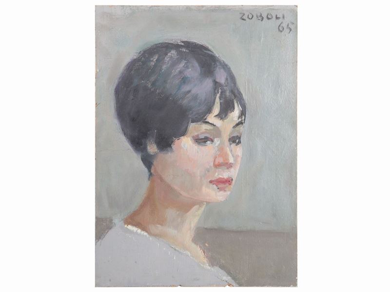 Augusto Zoboli - Ritratto Femminile 1965