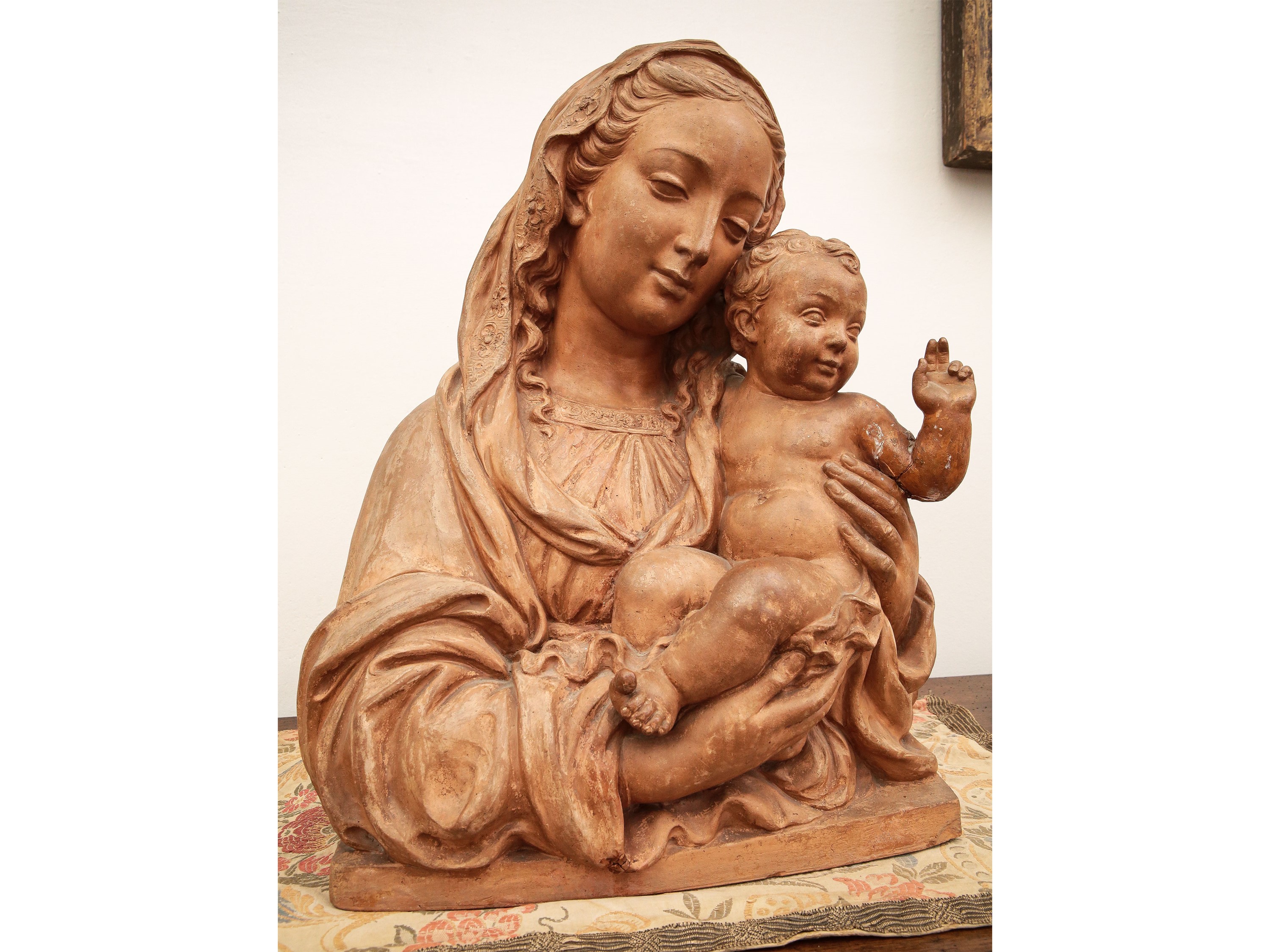 Scultore Francese nella Cerchia di Jean-baptiste Pigalle - Madonna con Bambino