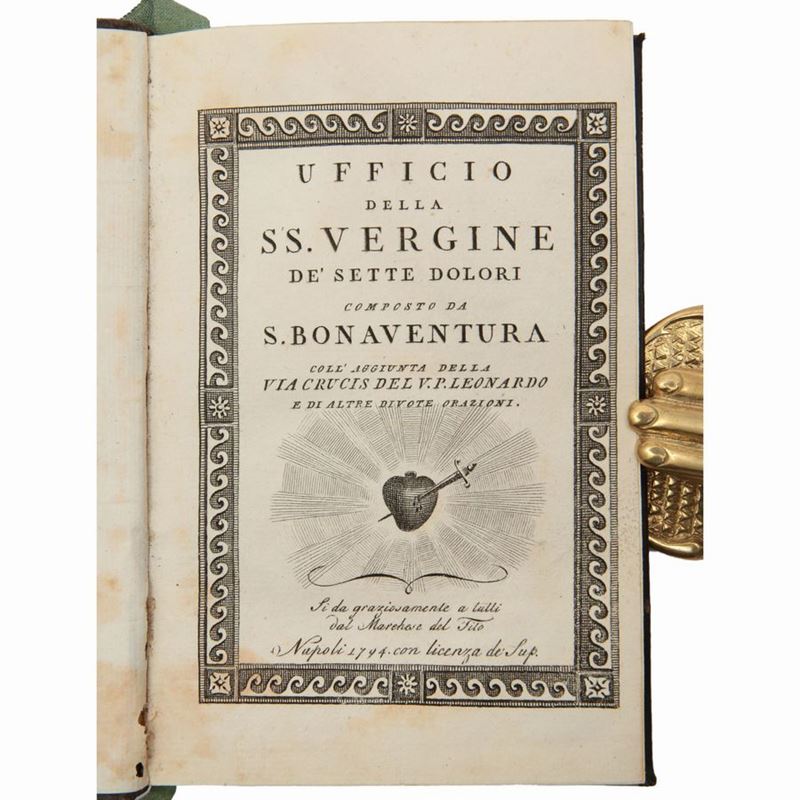 Bonaventura da Bagnorea (santo) - Ufficio della Ss. Vergine De' Sette Dolori