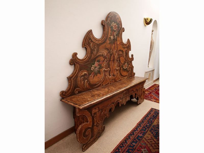 Panca da Ingresso in Legno Laccato
