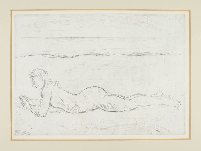 Ardengo Soffici - Nudo sulla Spiaggia 1928
