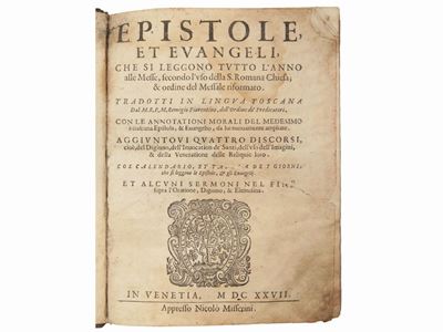 Epistole, Et Evangeli, che Si Leggono Tutto L'anno alle Messe