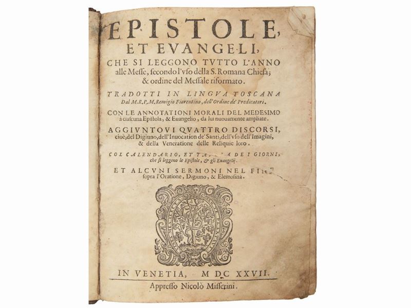 Epistole, Et Evangeli, che Si Leggono Tutto L'anno alle Messe