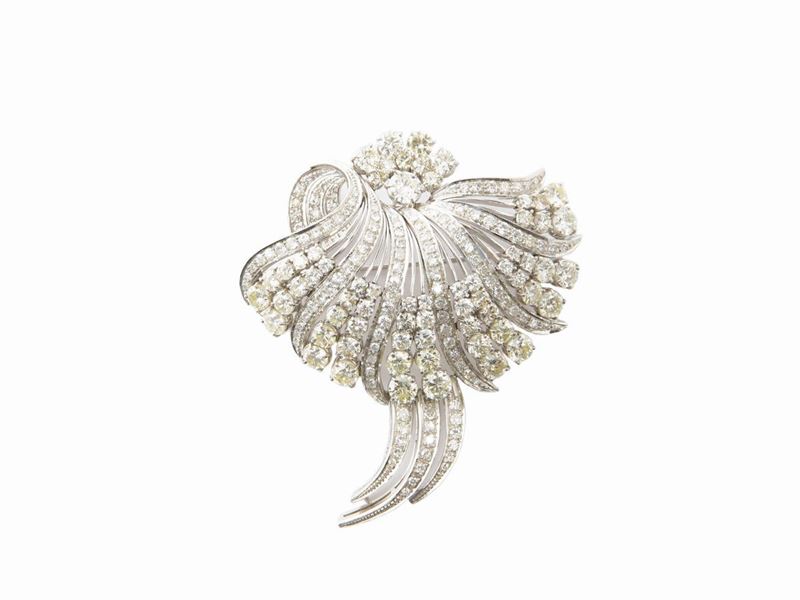 Spilla in Oro Bianco con Diamanti