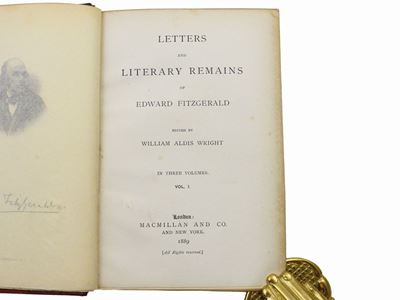 Letters And Literary Remains Of Edward Fitzgerald