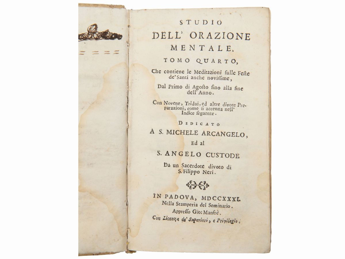 Studio Dell'orazione Mentale su gli Evangelj delle Domeniche, Feste e Giorni Dell'anno...