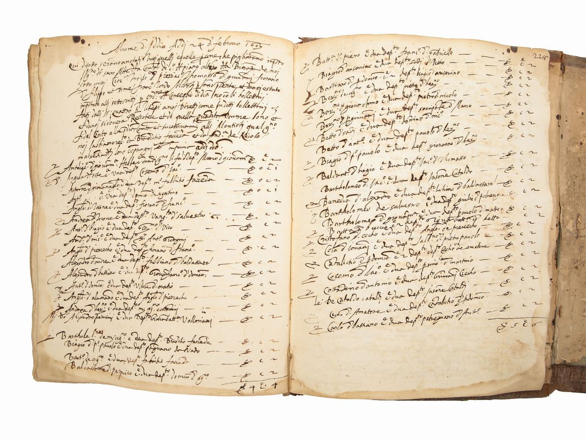Libro in Cui Si Registrano Li Debitori del Grano Monte della Pietà di Castel del Piano