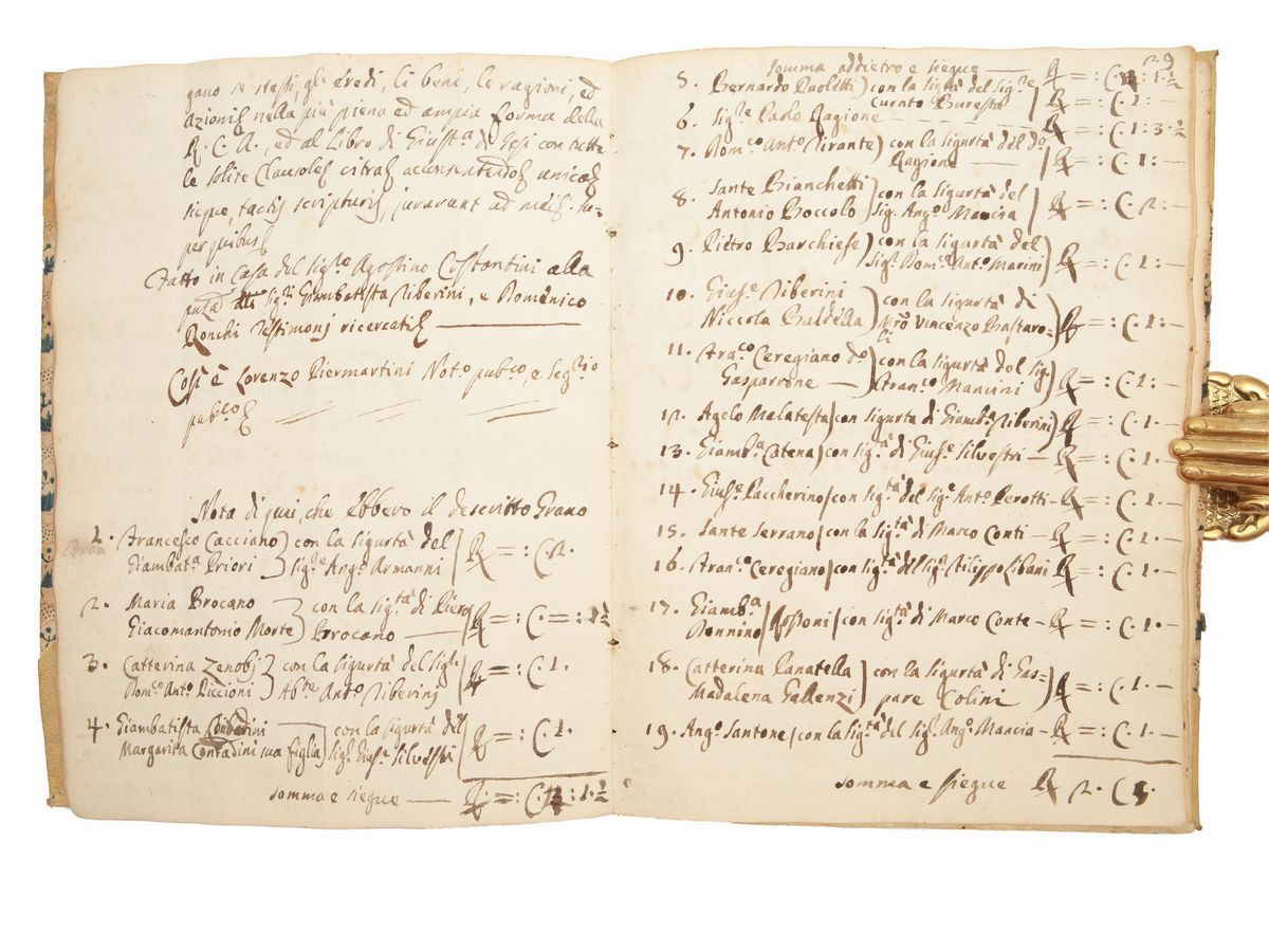 Libro in Cui Si Registrano Li Debitori del Grano Monte della Pietà di Castel del Piano