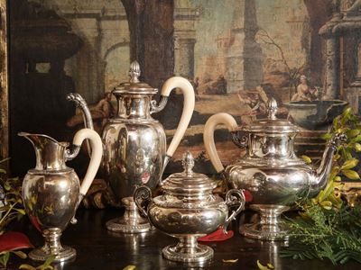 Servizio da Tè e Caffè in Argento