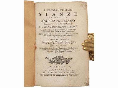 L'elegantissime Stanze di Messer Angelo Poliziano...