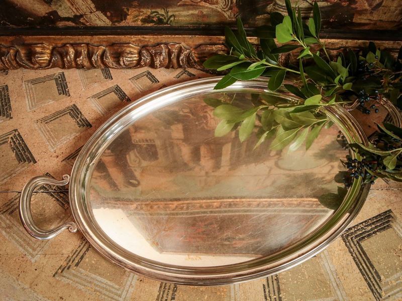 Guantiera Ovale in Argento