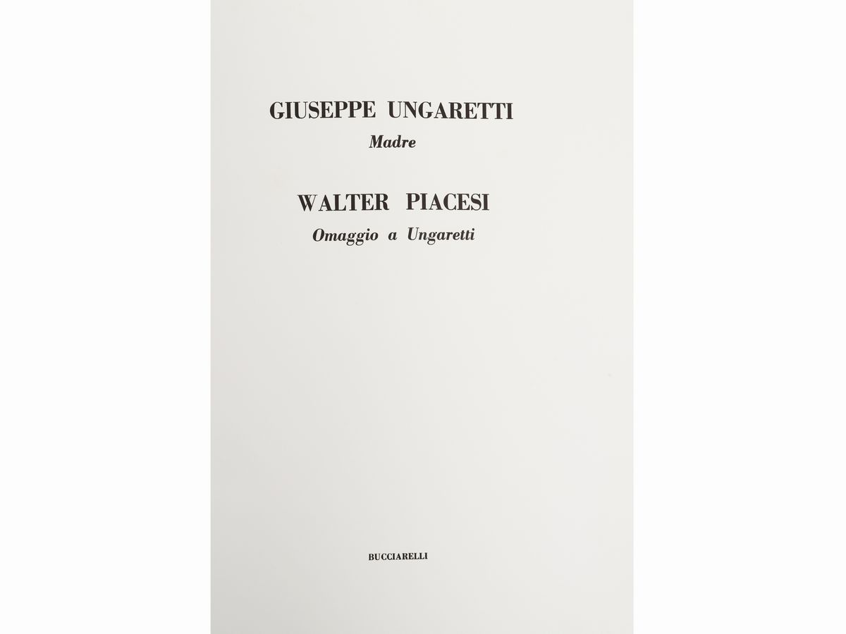Walter Piacesi - Quattro Libri D'artista