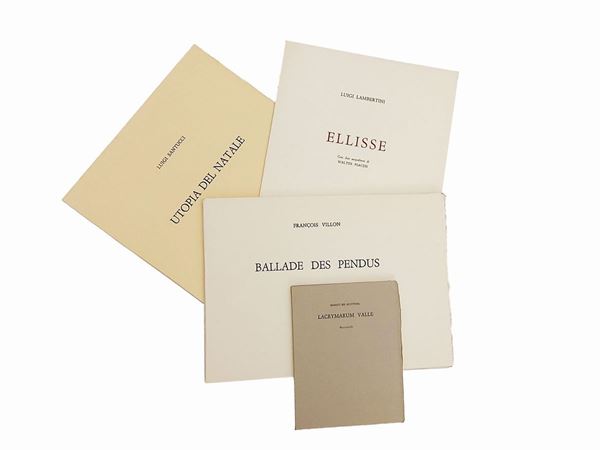 Walter Piacesi - Quattro libri d'artista
