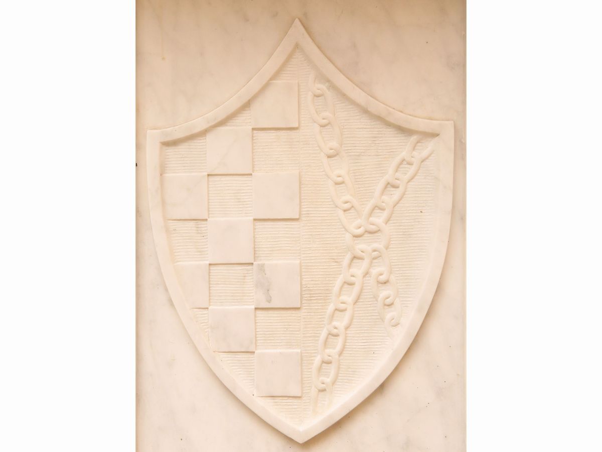 Paliotto in Marno Bianco e Rosso di Verona